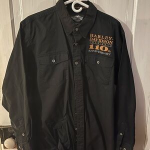 Harley-Davidson Black 110th Anniversary Shirt Jacket